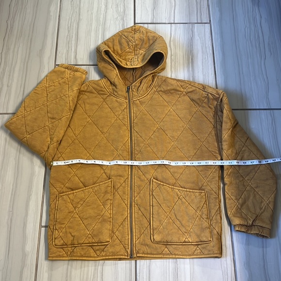 Wild Fable Quilted Rust Mustard Large Jacket - Picture 2 of 3